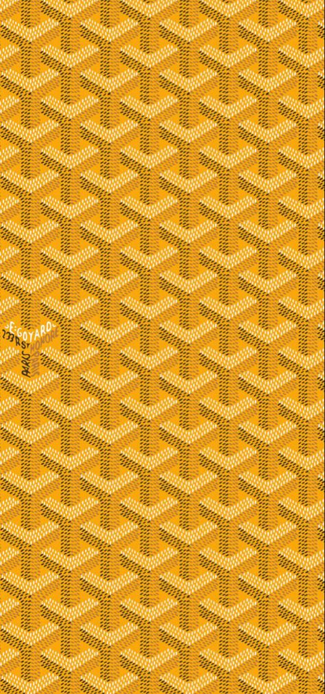 Goyard Wallpapers Iphone, Goyard Background, Ashethic Wallpapers, Goyard Wallpapers, Yellow Goyard, Yellow Aesthetic Wallpaper Iphone, Gold Iphone Wallpaper, Goyard Print, Goyard Pattern