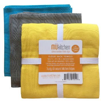 Flour Sack Dish Towel ((Set Of 3)) - Mu Kitchen Halloween Kitchen Towels, Flour Sack Dish Towels, Lemon Kitchen, Flour Sack Kitchen Towels, Plaid Tablecloth, Yellow Towels, Pretty Kitchen, Linen Kitchen Towels, Kitchen Helper