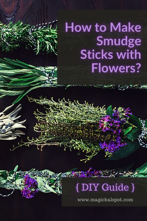 Smudge Sticks How To Make, Rosemary Smudge Stick Diy, Making Smudge Sticks, Make Smudge Sticks Diy, Lemongrass Smudge Stick, Homemade Smudge Sticks, How To Make A Smudge Stick Diy, Lavender Smudge Sticks Diy, How To Make A Smudge Stick