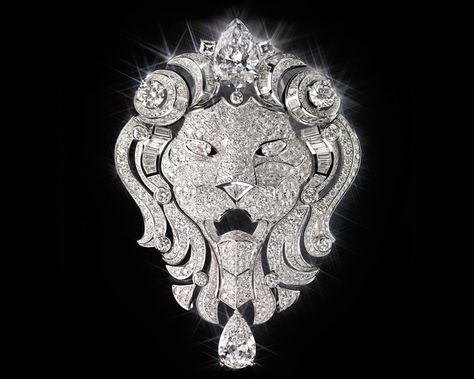 The Lion - Inside Chanel Chapter 10 - "I Was Born Under The Sign Of Leo" - Coco Chanel Magic Stones, Gabrielle Chanel, Phi Mu, Diamond Brooch, Cat Tee, Cat Accessories, Cat Jewelry, Cat Drawing, The Lion