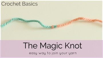 Learn to Crochet with these Crochet Basics Beginner Videos Joining Yarn, Magic Knot, Clipuri Video, Crochet Stitches Tutorial, Crochet Instructions, Knitting Techniques, Crochet Basics, Knit Or Crochet, Loom Knitting