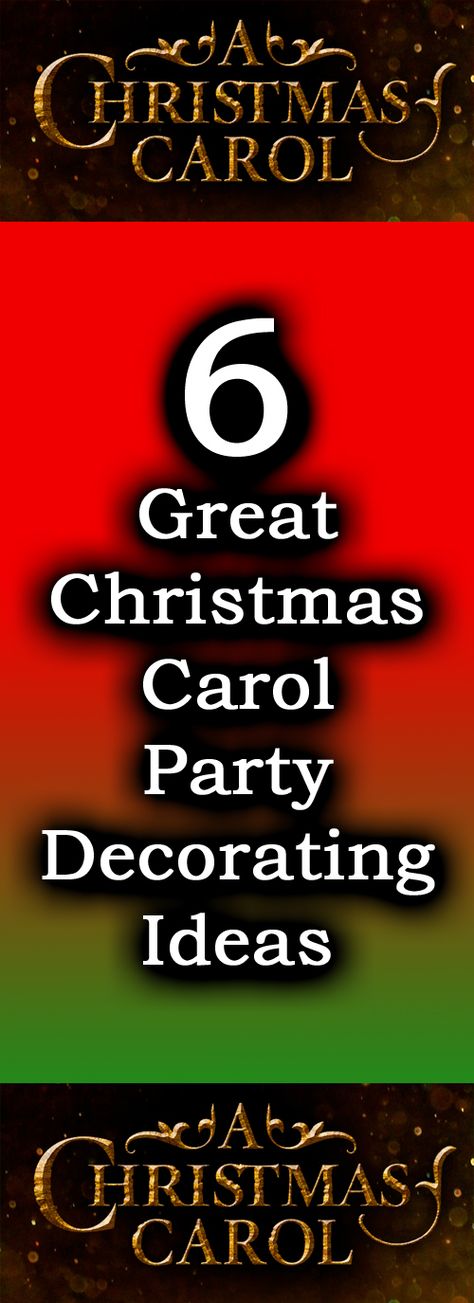 Charles Dickens A Christmas Carol makes for a great party theme - these Dickens Christmas Carol decorating ideas will help! Christmas Carol Party, Party Themes For Women, Best Party Themes, A Christmas Carol Themes, Surprise Party Decorations, Party Decorating Ideas, Dickens Christmas Carol, Xmas Carols, Scrooge Christmas