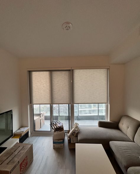 ✨ Just installed a beautiful light-filtering zebra shade in a North York condo! 🌇 From order to installation, it took just 10 days. We’re proud to be competitive in our delivery time while offering high-quality window coverings. This shade not only provides privacy but also allows natural daylight to fill your space, completely transforming the atmosphere of your decor. 🌞🪟 Contact us today to change your home’s style: 📞 416-899-8704 #ZebraShades #WindowCoveringsToronto #BlindsToronto #Toron... Shades Living Room, Zebra Shades, Living Room Large, Large Window, Light Filter, Large Living Room, Large Windows, Proud To Be, Beautiful Lights