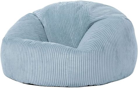 icon Kingston Cord Bean Bag Chair, Cool Blue, Large Lounge Chair Bean Bags for Adult with Filling Included, Jumbo Cord Adults Beanbag, Boho Room Decor Living Room Furniture, Corduroy Home Decor : Amazon.co.uk: Home & Kitchen Beanbag Sofa, Large Lounge Chair, Corduroy Bean Bag, Large Bean Bag Chairs, Faux Fur Bean Bag, Fur Bean Bag, Large Bean Bags, Adult Bean Bag Chair, Kids Bean Bags