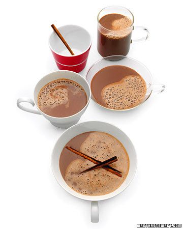 Hot Cocoa with Almond Milk Marshmallow Stirrers, Soy Rice, Holiday Brunch Recipes, Cow's Milk, Almond Milk Recipes, Cocoa Drink, Martha Stewart Recipes, Hot Coco, Homemade Hot Chocolate