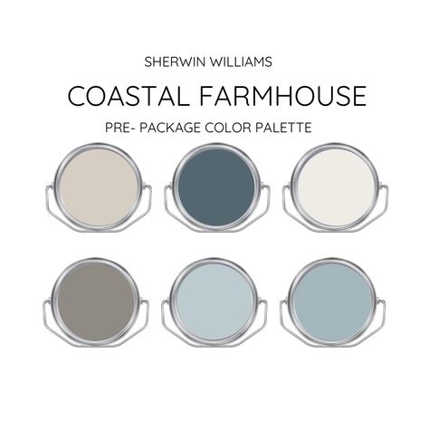 Sets of curated Color Palette to coordinate around Sherwin Williams paint colors,  thoughtfully prepared for you by a professional interior designer  With extensive experience working at one of the biggest paint company compiling palette and comparing colors. I've personally handpicked top designer-curated colors for a whole new paint shopping experience for you.  I've spent time screening thousands of colors formulations from different brands to create my expertly curated palette for your walls Best White Cabinet Paint Color, Sherwin Williams Farmhouse Paint Colors, Best Sherwin Williams Paint Colors, Bedroom Paint Colors Sherwin Williams, Whole House Paint Colors, House Paint Colors, Agreeable Gray Sherwin Williams, Art Buildings, Sherwin Williams Paint