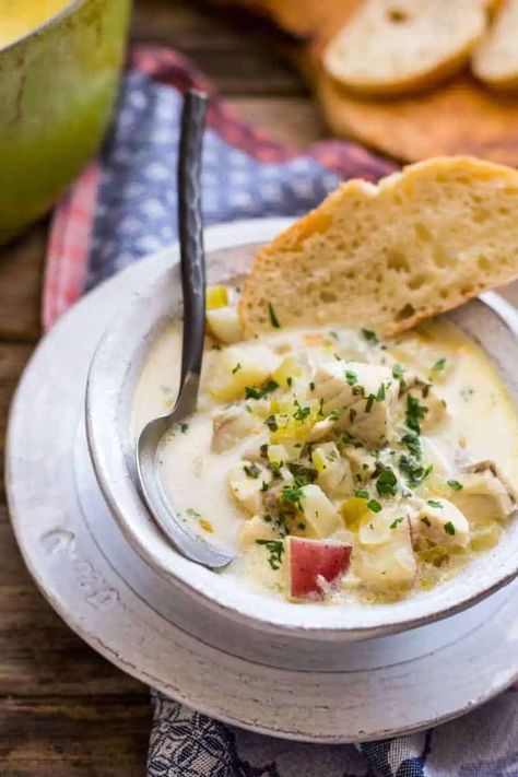 Easy New England Fish Chowder - Coley Cooks Fish Chowder Recipe New England, Fish Chowder Recipe, Scottish Food, Hearty Soup Recipes, Fish Chowder, Homemade Soup Recipe, Chowder Recipe, Dumplings For Soup, Simple Dinner