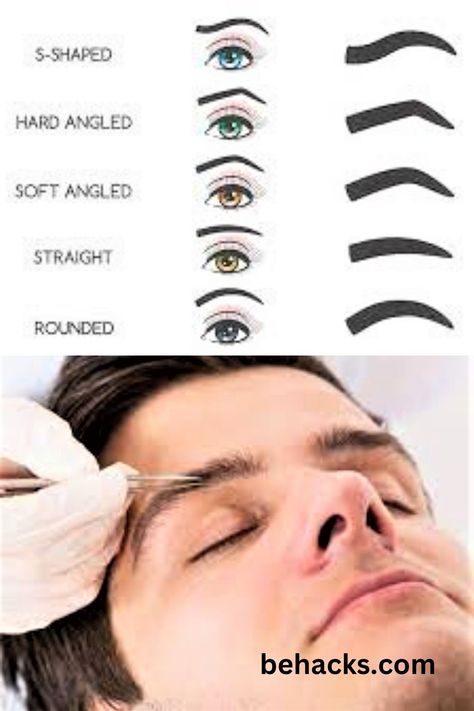 Hard Angled
Soft Angled
Straight 
S-Shaped 
Rounded 
behacks.com Guys Eyebrows Shapes Men, Eyebrow Shaping For Men, Mens Eyebrows Shaping Before And After, Eyebrow Men Style, Men’s Eyebrow Shaping, Straight Eyebrows Men, Eyebrow Line Men, Eye Brow Slits Men, Eyebrow Cut Men