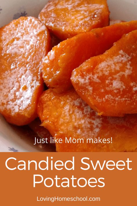 Sweet Potatoes Healthy, Canned Sweet Potato Recipes, Potatoes Healthy, Christmas Side Dish Recipes, Sweet Potato Side Dish, Sweet Potato Dishes, Glazed Sweet Potatoes, Potato Candy, Canning Sweet Potatoes