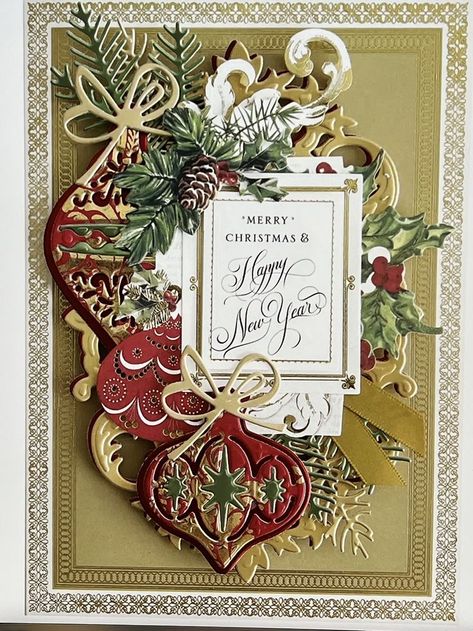 Anna Griffin Christmas, Anna Griffin Christmas Cards, Anna Griffin Inc, Christmas Card Ornaments, Ornament Card, Christmas Card Inspiration, Make Your Own Card, Anna Griffin Cards, Card Sentiments