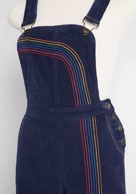 Vintage Overalls, Corduroy Overalls, Etsy Clothes, Denim Embroidery, Lovely Clothes, Retro Outfits, Aesthetic Clothes, Vintage Ladies, Overalls