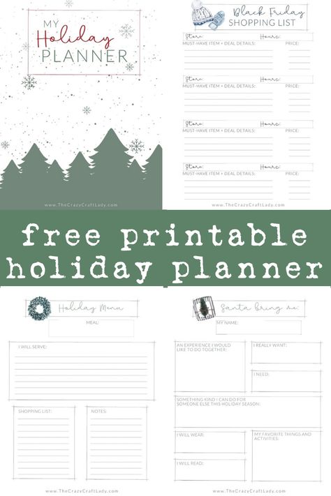 Christmas Planner Printables Free, Free Printable Christmas Planner, Holiday Planner Printables, Christmas Planner Printables, Printable Christmas Planner, Christmas Prep, Christmas Cut Files, Holiday Planner, Christmas Planning