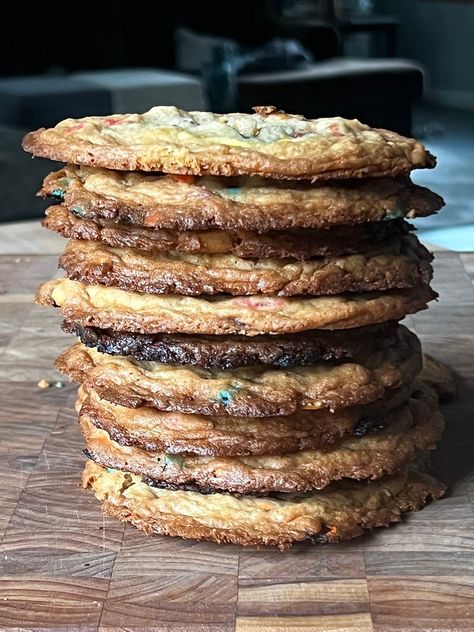 The Best Crispy Cookie Recipe Jumbo Cookie Recipe, Crispy Cookies Recipe, My Bizzy Kitchen, Instagram Recipes, Thanksgiving 2024, Crispy Cookies, Ww Desserts, Vegan Meal Plans, Baking Bread