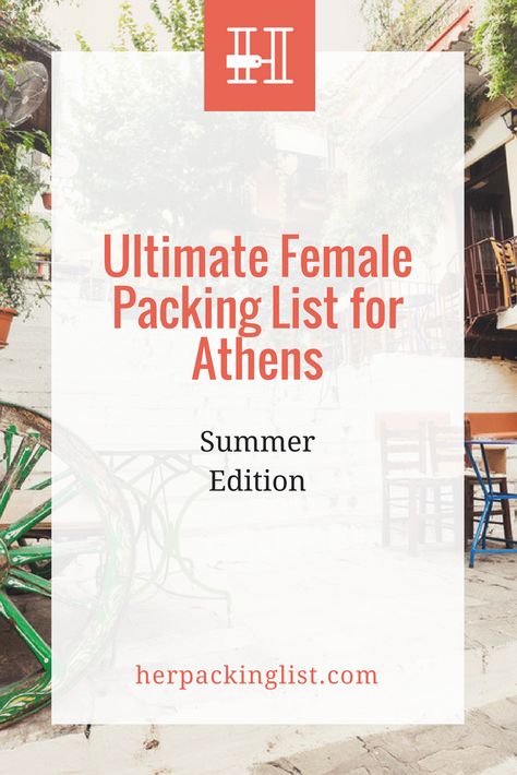 packing list for athens greece Packing List For Greece, Greece In April, Greece Packing, Renee Roaming, Packing List Summer, Greece Packing List, Greece Holidays, Female Packing List, Her Packing List