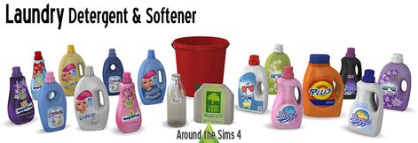 Around the Sims 4 | Custom Content Download | Detergent & Softener Ts4 Kitchen Clutter Cc, Sims 4 Laundry Mat, Sims 4 Cc Laundry Room Clutter, Sims 4 Functional Laundry Detergent, Sims 4 Functional Laundry, Sims 4 Laundry Clutter, Sims 4 Cc Cleaning Supplies, Sims 4 Laundry Cc Functional, Sims 4 Household Cc