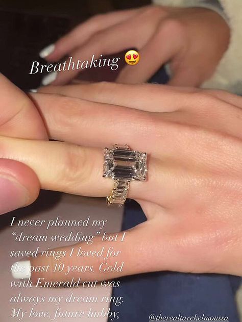 Heather Rae Young engagement ring from her instagram stories. Engagement Ring 2024, 2024 Engagement Rings, Engagement Ring Upgrade, Ring Goals, Heather Rae, Rich Husband, Engament Rings, Tarek El Moussa, My Dream Wedding