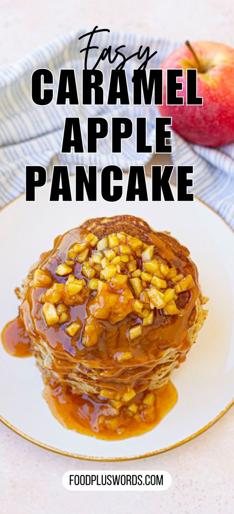 Experience the cozy flavors of autumn mornings with these delectable pancakes. A harmonious blend of fluffy goodness and the irresistible sweetness of caramel apples, these pancakes are a delightful breakfast treat that captures the essence of fall. Apple Topping For Pancakes, Caramel Pancakes, Hot Day Dinners, Topping For Pancakes, Easy Oven Dinners, Summer Entrees, Apple Topping, Apple Pancake Recipe, Basic Pancakes