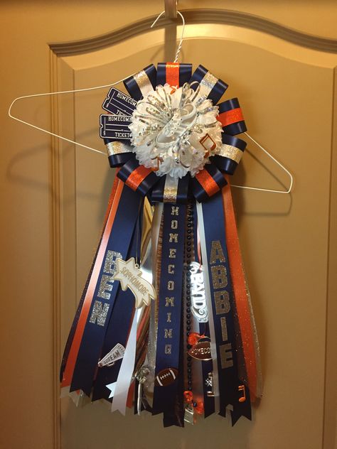 Bridgeland High school homecoming mum/garter Football Garter, Senior Mums Homecoming, Big Mum, Big Homecoming Mums, Senior Mums, High School Homecoming, Homecoming Corsage, Texas Homecoming Mums, Football Mums