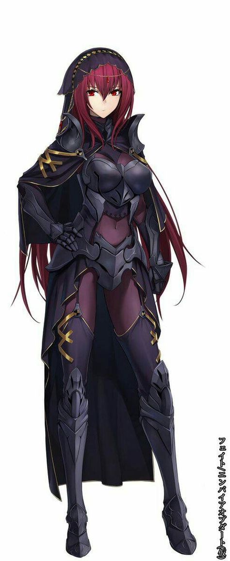 FGO Scathach Fate Night, Fate Grand Order Lancer, Scathach Fate, Illustration Fantasy, Fate Servants, Girls With Red Hair, 다크 판타지, Elsword, Fate Anime Series