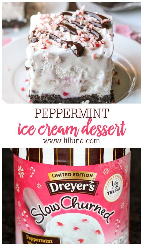 Peppermint Crisp Ice Cream Cake, Peppermint Ice Cream Dessert, Peppermint Desserts Christmas, Christmas Ice Cream Desserts, Cream Desserts Recipes, Candy Cane Dessert, Christmas Ice Cream Cake, Aka Christmas, Peppermint Dessert