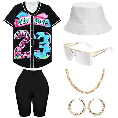 Women's 90s Outfits, Comfy Trendy Outfits, 90s Baseball, Hiphop Style, Hip Hop Costumes, Neat Casual Outfits, Plus Size Baddie Outfits, Baddie Outfit, 90s Party