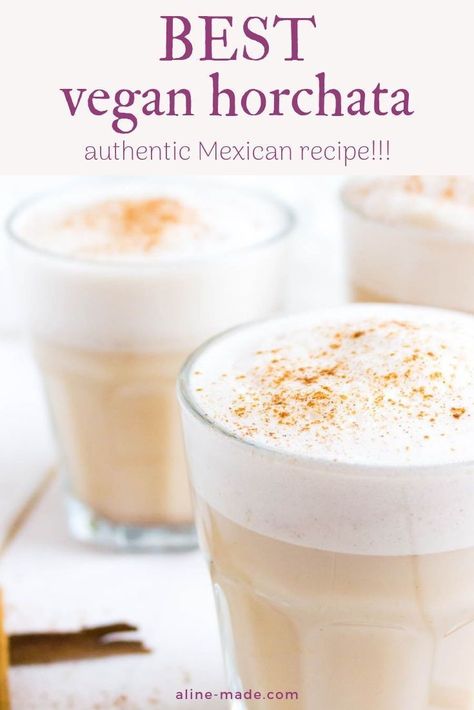 Horchata With Almond Milk, Horchata Recipe Dairy Free, Almond Milk Cocktail, Almond Milk Drink Recipes, Vegan Horchata Recipe, Dairy Free Horchata, Vegan Horchata, Almond Milk Drinks, Mexican Horchata