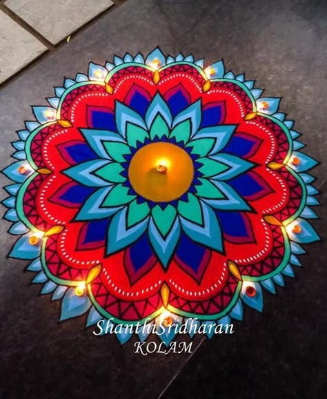 Rangoli Mandala Designs, Mandala Art Rangoli Design, New Rangoli Designs Diwali 2022, Mandala Rangoli Designs Diwali, Rangoli Designs Mandala, Big Rangoli Designs For Competition, Pongal Rangoli Design Beautiful, Mandala Kolam, Diwali Rangoli Designs Beautiful