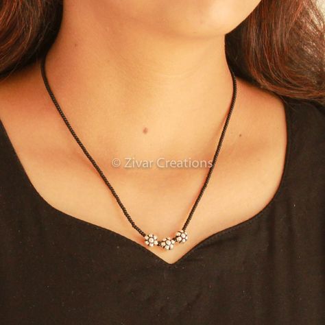 Oxidised Mangalsutra, Indian Mangalsutra, Silver Mangalsutra, Short Mangalsutra, Durga Picture, Silver Bridal Jewellery, Mangalsutra Chain, Bead Hair, Mangalsutra Design