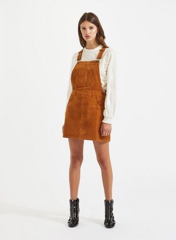 Womens Cord Pinafore Dress Cord Pinafore Dress, Corduroy Pinafore, Corduroy Pinafore Dress, Classy Outfits For Women, White Cotton Dress, Pinafore Dress, Fall Fashion Trends, Denim Outfit, Miss Selfridge