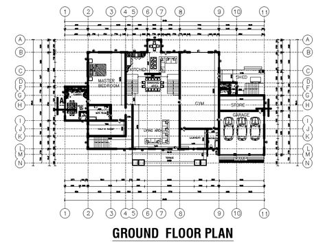 Civil Plan, Ground Floor House, Floor Concrete, Autocad Civil, Architecture Reference, House Sketch, House Plan Ideas, Parametric Design, Concrete House