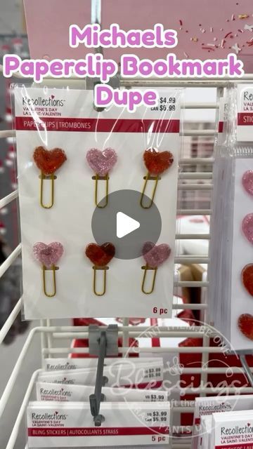 Colette L. Baran on Instagram: "Michaels Paperclip Bookmark Dupe #easycrafts #dollartreediy #michaelsdupe #diybookmark" Paperclip Bookmarks Diy, Paperclip Crafts, Craft Therapy, Paperclip Bookmarks, Valentine Craft, Bookmark Ideas, Relief Society Activities, Quick Crafts, Diy Bookmarks