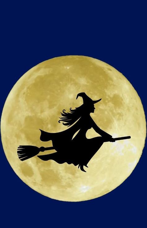 Witch Painting Halloween, Witch Picture Ideas, Witch Silhouette Templates, Halloween Witch Drawing, Drawing Halloween, Happy Halloween Pictures, Witch Painting, Baba Jaga, Witch Drawing