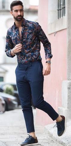 Style#fashion#perfect# Men Shirt Style Formal Classy, Pattern Shirts For Men, Summer Business Casual Outfits, Gentlemens Guide, Formal Dresses For Men, Mens Casual Suits, Stylish Shirts Men, Mens Facial, Formal Men