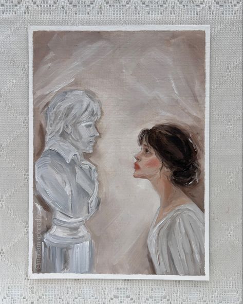 Oil paint oil painting artwork pride and prejudice fan art Pride And Prejudice Painting, Composition Painting, Painted Fan, Carnival Masks, Clay Art Projects, Paint Painting, Pride And Prejudice, Clay Art, Lana Del Rey