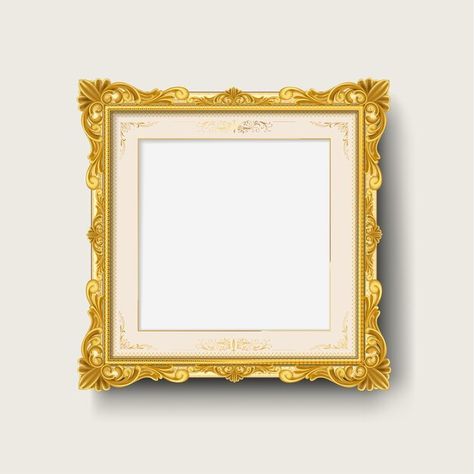 Gold vintage picture frame | Premium Vector #Freepik #vector #border #vintage-frame #square-frame #vintage-gold Vintage Square Frame, Vintage Picture Frame, Vector Border, Certificate Frames, Frame Square, Vintage Picture, Vintage Picture Frames, Galaxy Phone Wallpaper, Borders And Frames