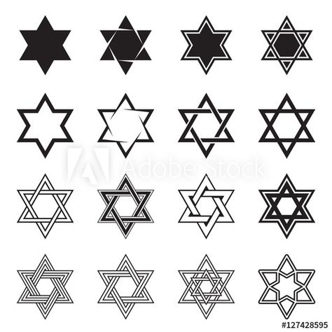 Star Of David Tattoo, David Tattoo, Cross Vector, Simple Snowflake, Geometry Tattoo, Clock Icon, Halftone Dots, Flower Icons, Art Landscapes