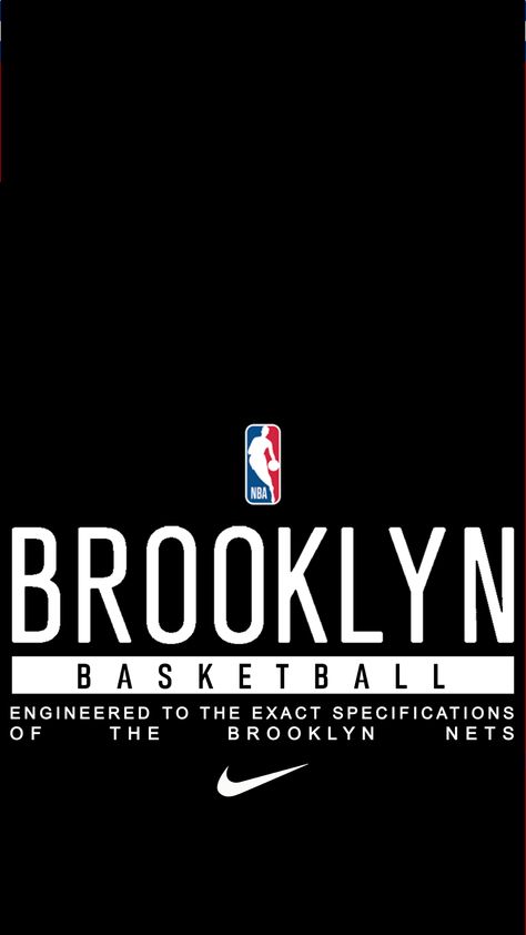 Nets Basketball Brooklyn, Brooklyn Nets Wallpapers Iphone, Brooklyn Basketball, Nba Logos, Team Drawing, Typography Packaging, Watercolor Wallpaper Iphone, Logo Search, Basketball Net