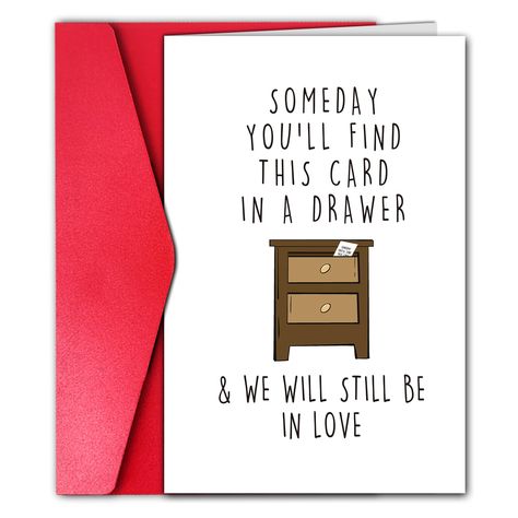 PRICES MAY VARY. Funny anniversary card for your love, great way to show your humor. Card size (folded): 8 x 5.3 in. Comes with nice matching red 250gsm envelope and sticker to seal it. Blank inside. Ample space for your personal message. Thank you for taking your time on our small business, let us know if you have any questions, feel free to contact us. We are happy to hear from you. Funny Anniversary Card for Him Her, In Love Anniversary Card, Birthday Gift for Wife Husband, Humor Birthday Car Diy Card For Husband Birthday, 2 Year Anniversary Card, Handmade Anniversary Cards For Husband, Funny Love Cards For Him, Husband Birthday Cards, Boyfriend Cards, Happy Anniversary To My Husband, Fiance Birthday Card, Anniversary Card For Him