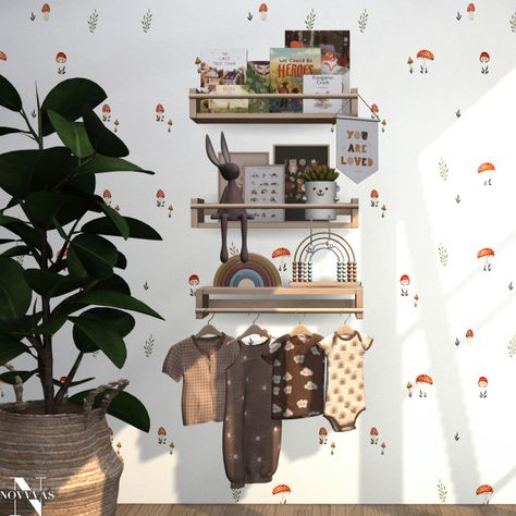 novvvas on Tumblr Rocking Elephant, Furniture Cc, The Sims 4 Packs, Sims 4 Expansions, 4 Characters, Nursery Shelves, Elephant Toy, Sims 4 Characters, Baby Closet