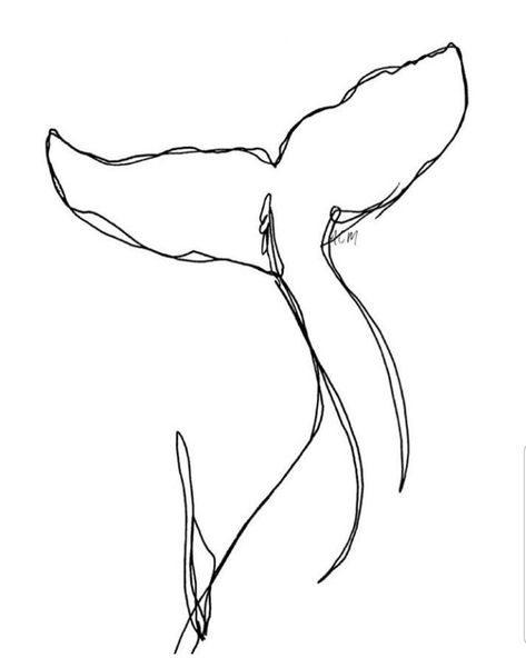 Whale Tattoo Aesthetic, Gender Neutral Tattoos Ideas, Whale Line Drawing, Whale Tale Tattoo, One Line Art Aesthetic, Aesthetic Line Art, Continuous Line Tattoo, Family First Tattoo, Line Art Tattoo