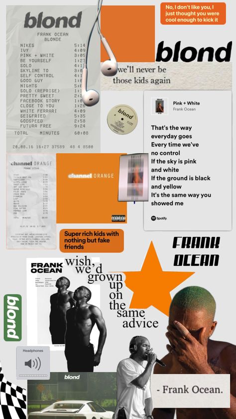 Blond By Frank Ocean, Blonde Frank Ocean Aesthetic Wallpaper, Frank Ocean Profile Pic, Frank Ocean Phone Case, Frank Ocean Widget, Frank Ocean Collage, Ocean Drawing Easy, Blond Frank Ocean, Frank Ocean Aesthetic