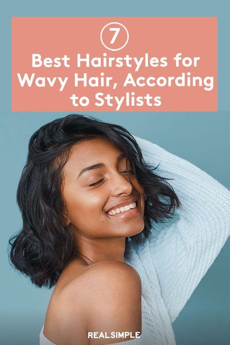 7 Best Hairstyles for Wavy Hair, According to Stylists | Want in on the waves? Whether you have long or short wavy hair, we asked hairstylists for the best hairstyles to pair with your glorious curls the next time you go to the salon. #beautytips #realsimple #hair #hairstyle #hairtips #hairstylehacks Long Or Short Hair Should I Have, Long Bob Wavy Hair Natural, Best Hairstyles For Wavy Hair, Naturally Wavy Short Hair, Short Wavy Hair Styles, Long Bob Wavy Hair, Cute Hairstyles For Wavy Hair, Short Hairstyles For Wavy Hair, Wavy Hairstyles For Long Hair