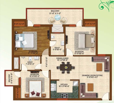 1200 Sq Ft House Plans, 1200 Sq Ft House, Bedroom Drawing, 2 Bedroom House Plans, House Plans 3 Bedroom, 2 Bedroom House, Bedroom House Plans, Drawing Room, 2 Bedroom