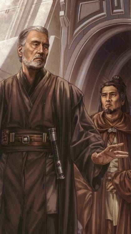 Count Dooku & Sifo Dyas as Jedi Quinlan Vos Art, Quinlan Vos, Sith Lords, Grey Jedi, Jedi Art, Mara Jade, Count Dooku, Jedi Order, Galactic Republic