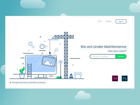 Under Maintenance page Exploration Under Construction Page Design Website, Information Technology Website Design, Search Engine Design, Construction Fails, Diy Gifts For Girlfriend, Website Maintenance, Under Maintenance, Website Design Layout, Tech Support