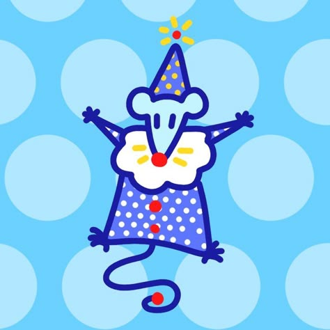 Clown Possum Drawing, Lil Clown Drawing, Blue Clown Aesthetic, Clown Color Pallete, Cute Clown Wallpaper, Cute Clown Aesthetic, Clown Matching Pfps, Clown Art Aesthetic, Clown Pfp Aesthetic