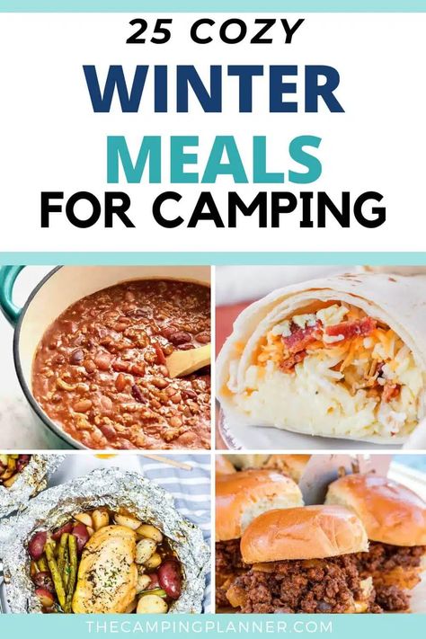 25 Campfire Comforts: Cozy Winter Camping Meals Camping Thanksgiving Recipes, Cabin Food Ideas, Winter Meal Ideas, Cozy Winter Meals, Meals For Camping, Vegetarian Camping, Camping Thanksgiving, Cabin Food, Campfire Dinners