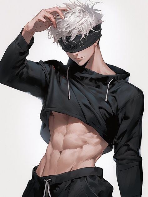 Gojo Satoru Shirtless Fanart, 남성 근육, Hxh Characters, Image Swag, Anime Guys Shirtless, Digital Art Anime, Manga Boy, Gojo Satoru, Cool Anime Pictures