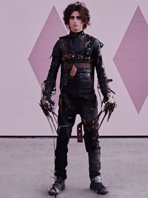 Timothee Chalamet Halloween, Platonic Romance, Edward Scissor, Timmy Chalamet, Scissor Hands, Timmy T, Regulus Black, Edward Scissorhands, Diy Halloween Costumes