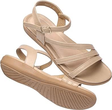 SERASTAR Flat Sandals for Women Dressy - Comfortable Walking Summer Womens Sandal Dressy Flat Sandals, Flat Sandals For Women, Shoe Makeover, Womens Sandals Summer, Walking Sandals, Kids Luggage, Sandals For Women, Luxury Store, Outdoor Woman